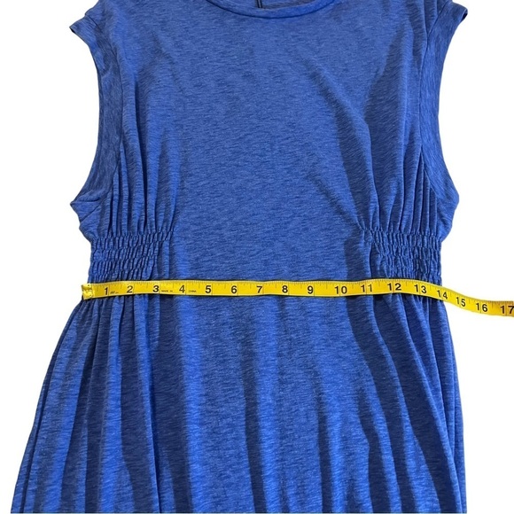 NWT Vitamin A Florence Eco Cotton Long Dress Swimsuit Cover Up in Blue S - Picture 8 of 13